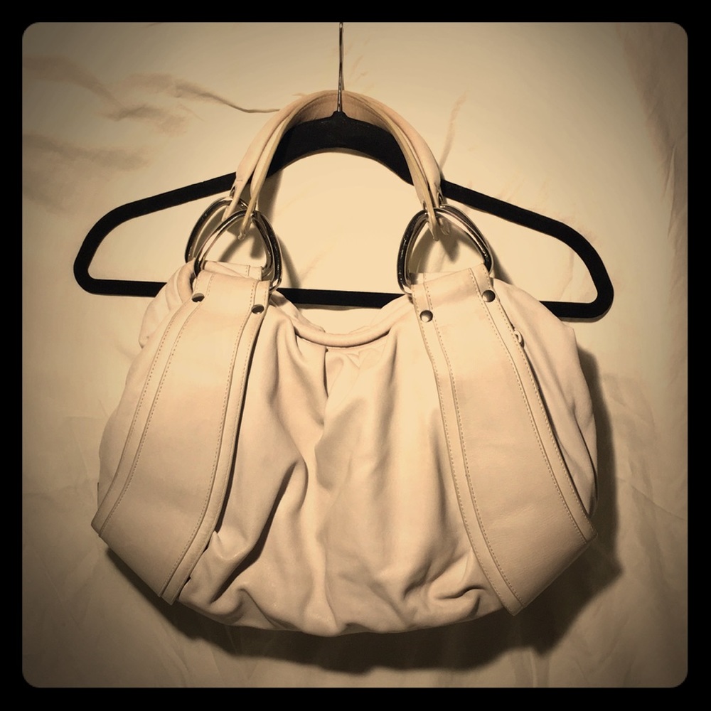 Kooba lambskin Leather white bag